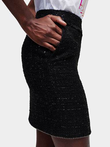 Sparkle Boucle Skirt - 4