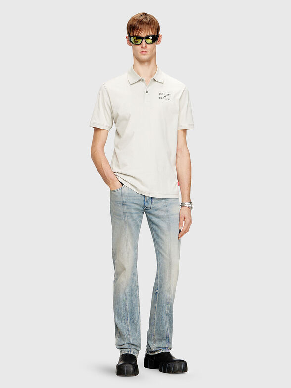 Cotton polo shirt with logo - 2