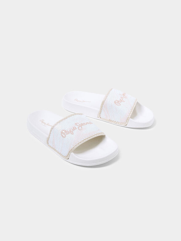 Slides with logo embroidery - 3