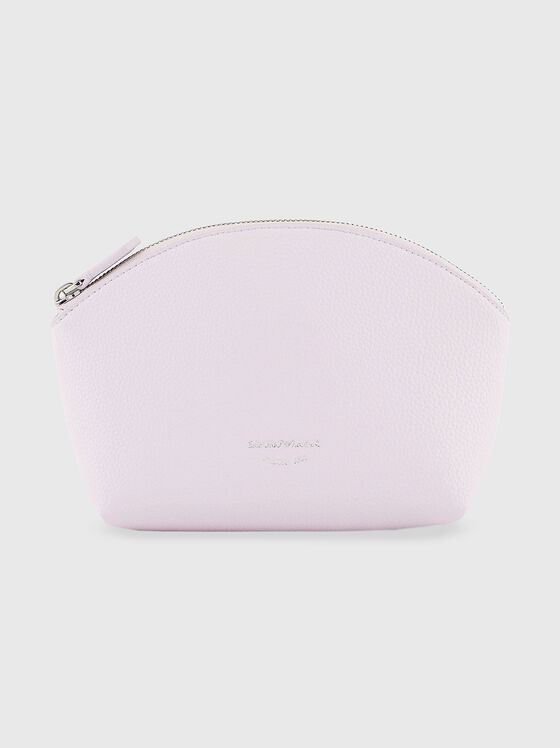 Розов несесер от релефна еко кожа - 1