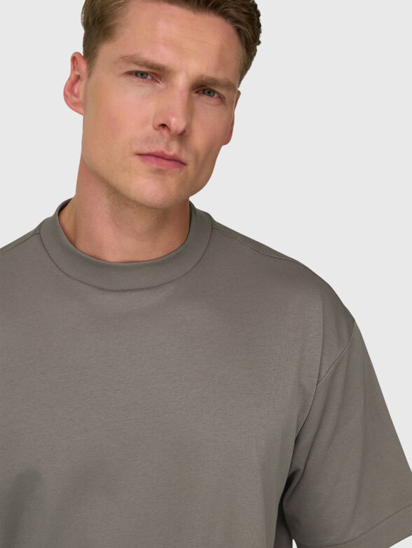 Cotton-blend T-shirt - 4
