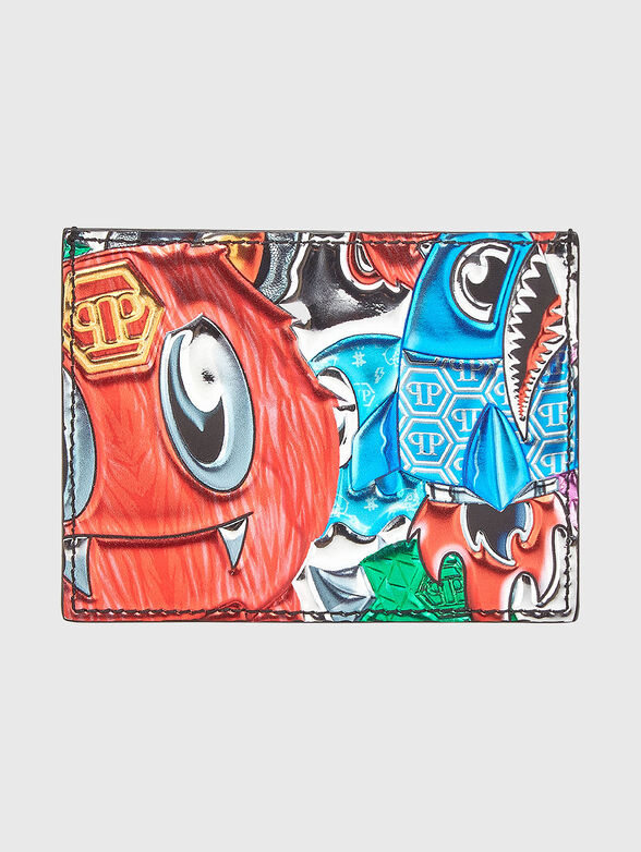 Card holder with multicolour print - 2