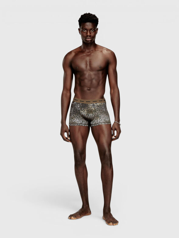 Set of three pairs of boxer shorts with a logo - 4