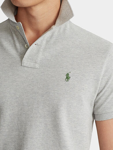 Grey Polo-shirt with logo - 4