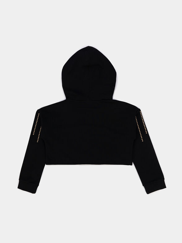 Black hooded sweatshirt - 2