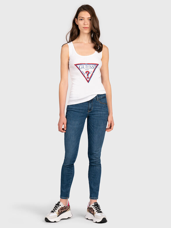 OLYMPIA Tank top with glamorous logo print - 4