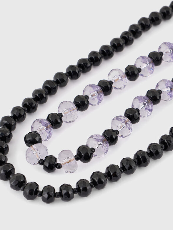 Necklace with two rows of beads - 4
