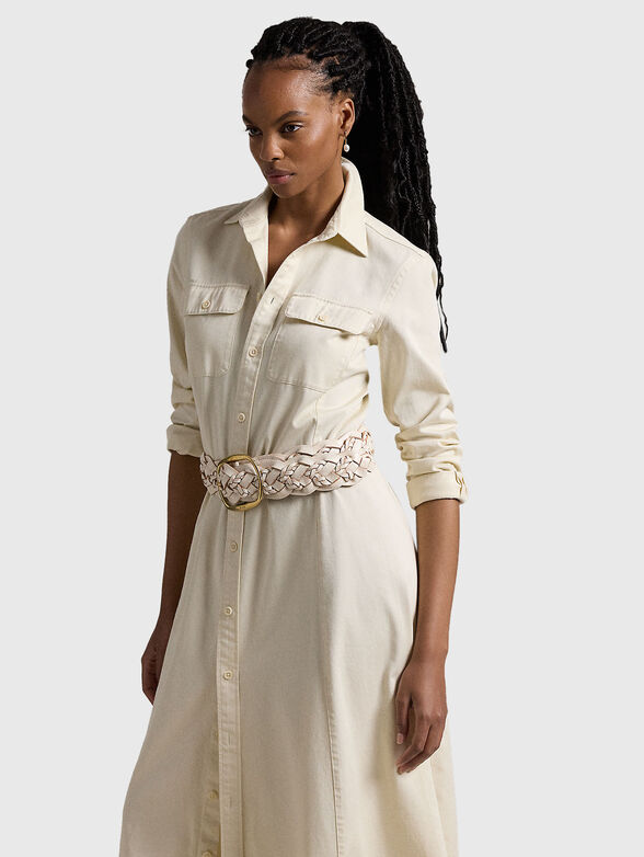 Maxi dress with belt - 2