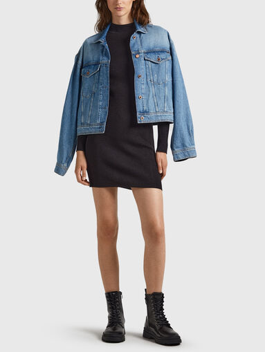 ESTELLA mini dress in wool blend - 5