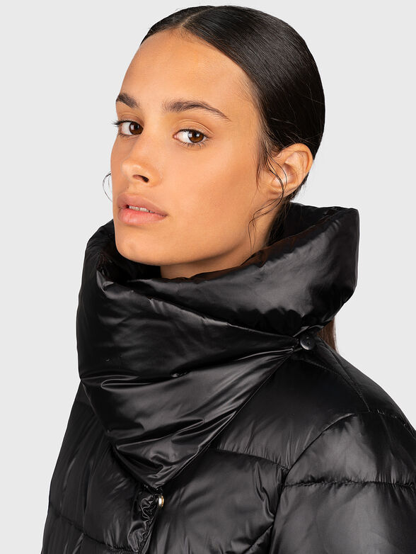 Quilted down jacket with genuine feather padding - 4