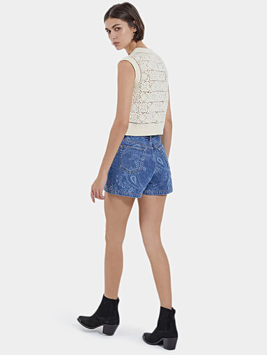 Denim shorts - 4