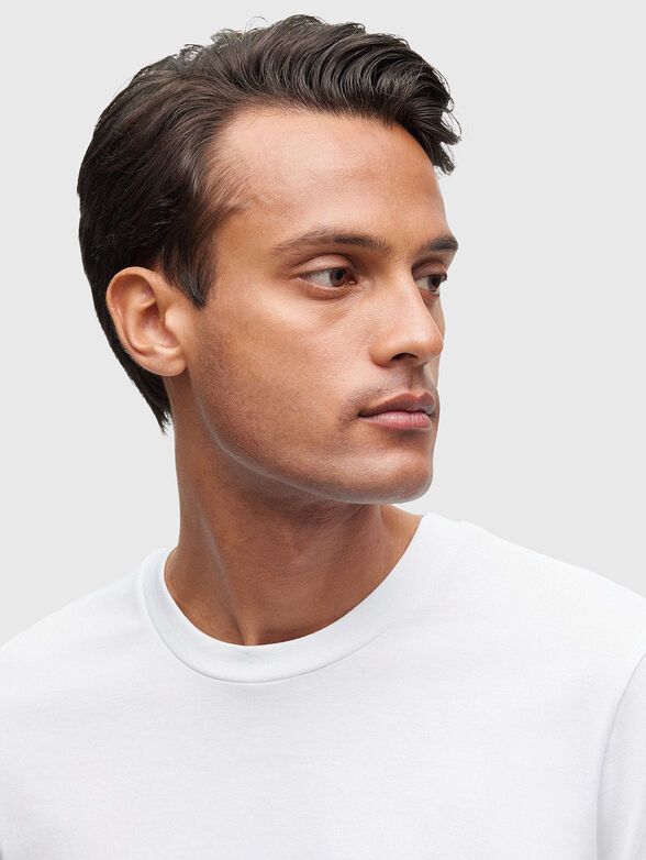 Beige cotton T-shirt - 4