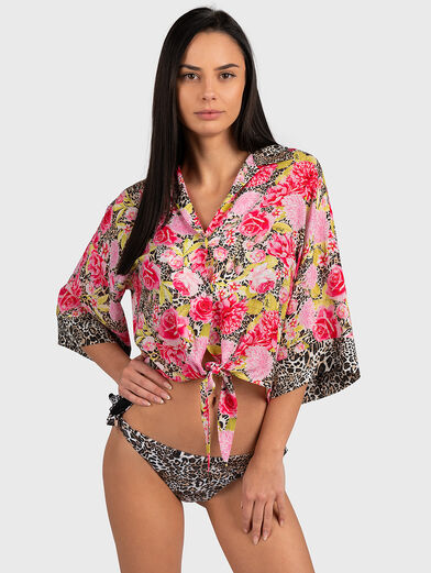Shirt with floral motifs - 1