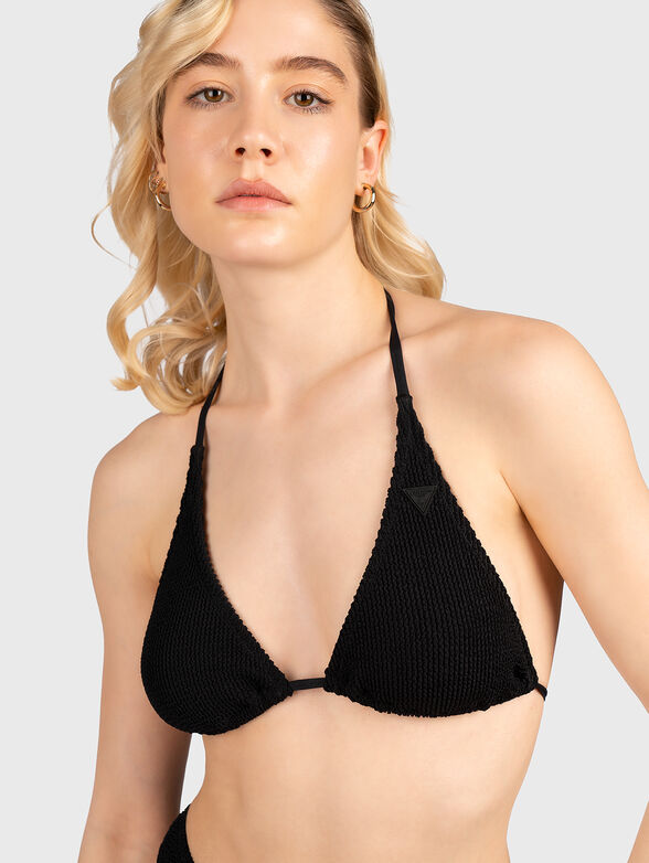 Bikini top with logo detail - 1