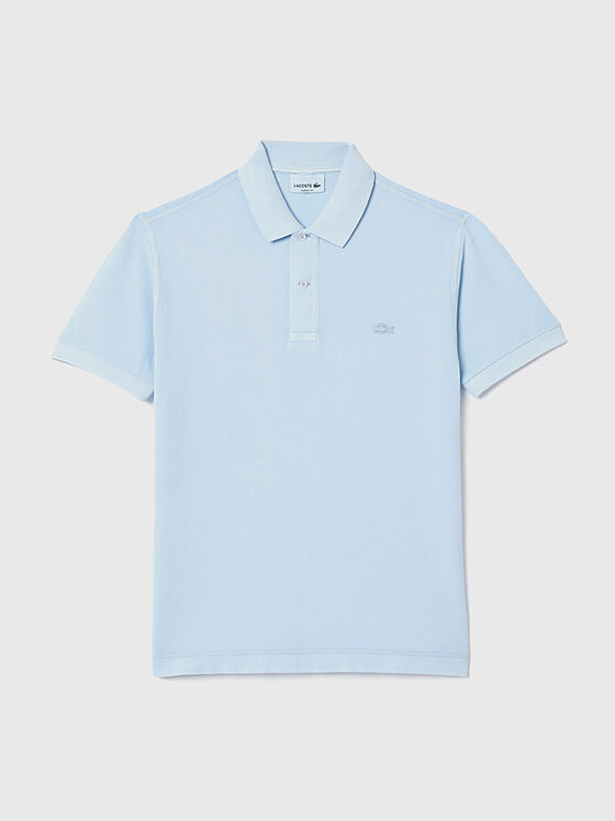Unisex polo-shirt in blue colour - 1