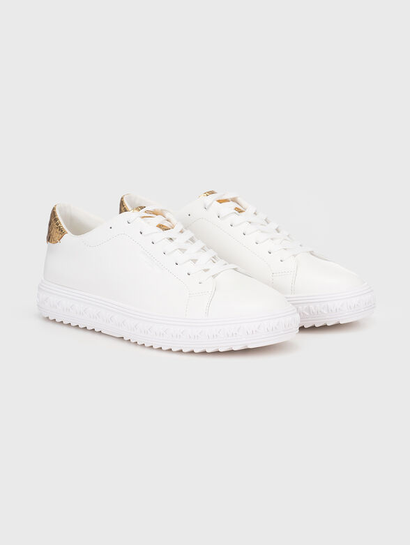 GROVE leather sneakers with gold details - 2