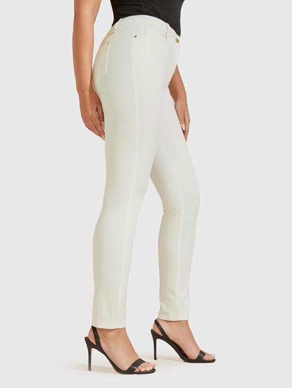 Skinny pants in beige color - 3