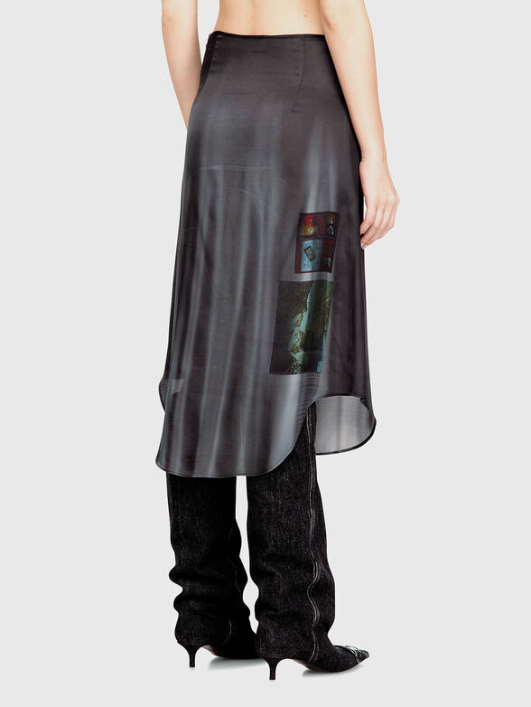 O-TAVY-S1 midi skirt - 2