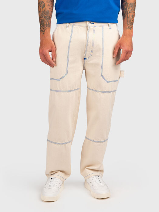 VINAK baggy jeans with contrast stitching