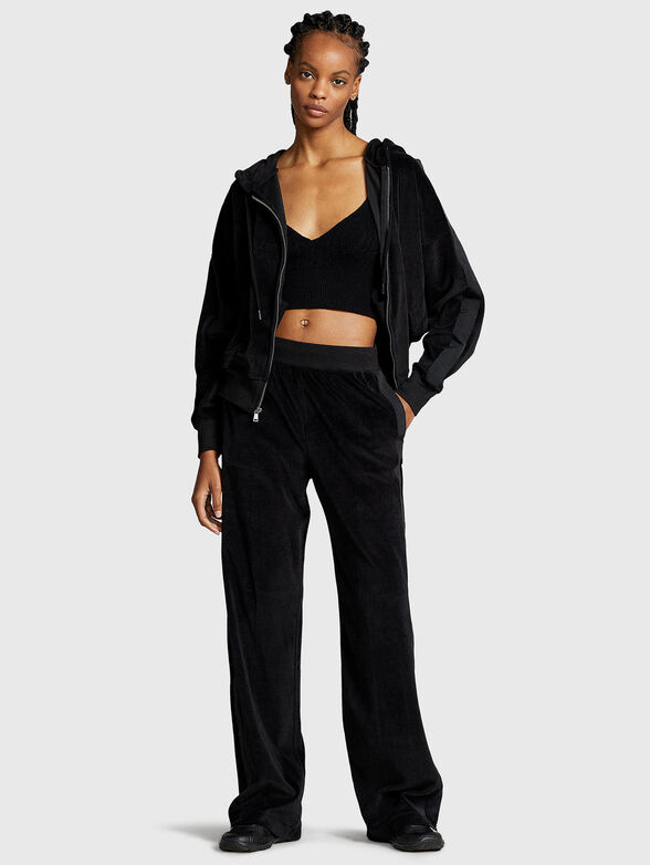 Sports sweatshirt in velvet - 2