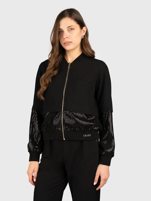 Black jacket with sequins - 1