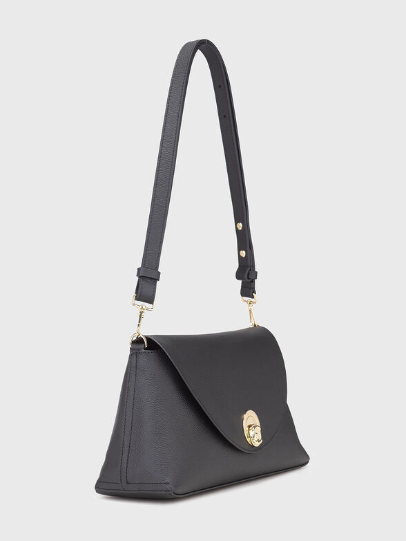 Leather crossbody bag with embossed texture - 4