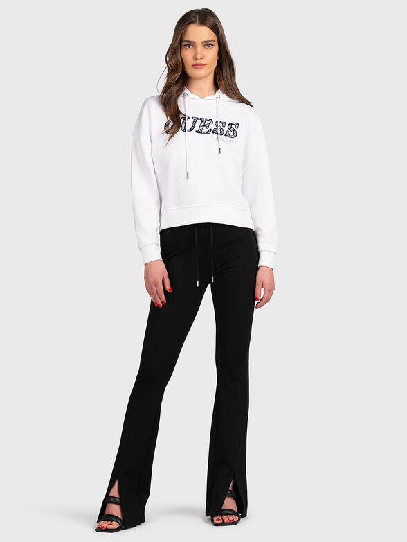 STELA black trousers with front slits - 4