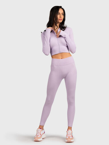 Sports leggings with triangular logo detail - 3