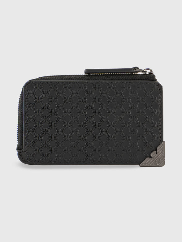 Cardholder with metal logo detail - 1