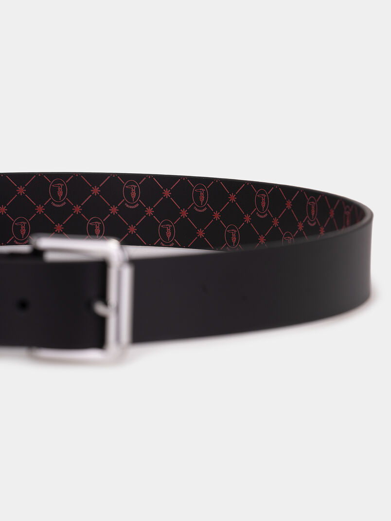 Belt with monogram logo print  - 3
