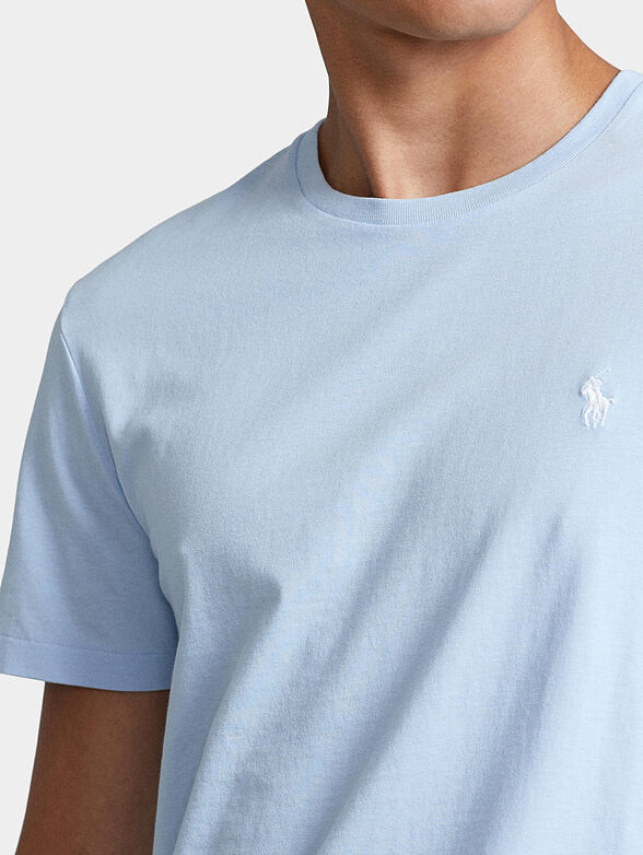 Cotton T-shirt with logo embroidery - 3