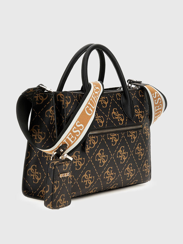 REA handbag with monogram logo print - 2