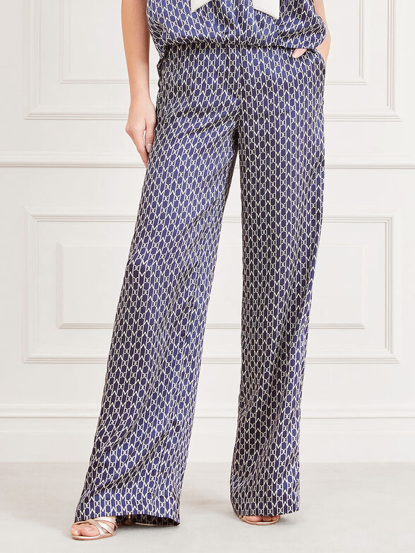 ROBIN pants with monogram print - 1