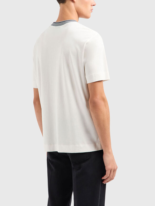 Crew neck T-shirt with contrasting logo - 3