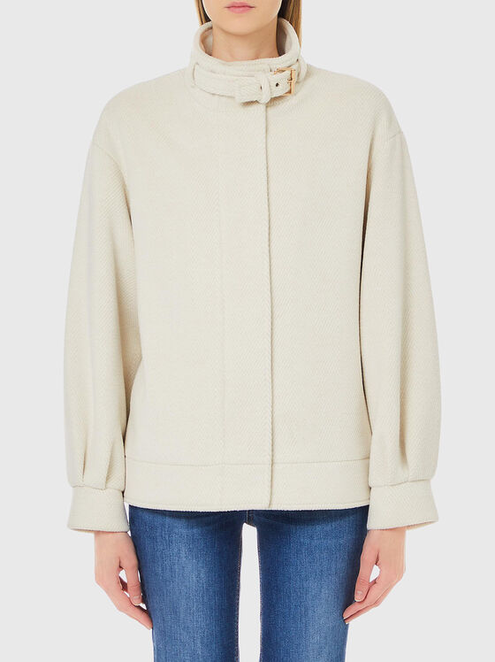 Short coat in ecru - 1