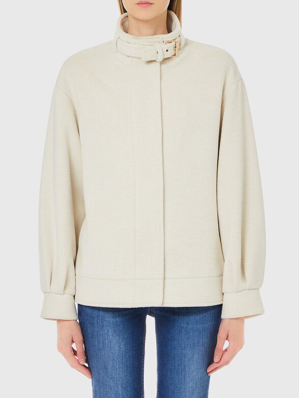 Short coat in ecru - 1
