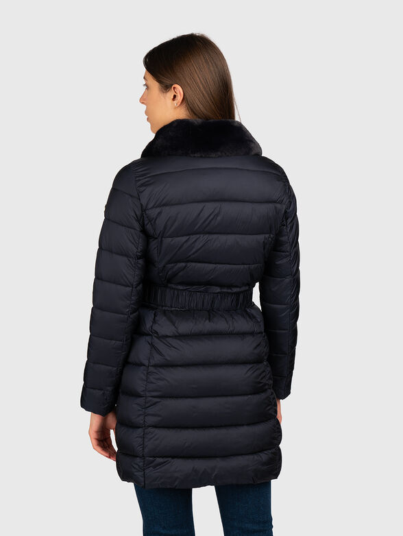 Quilted jacket with belt - 2
