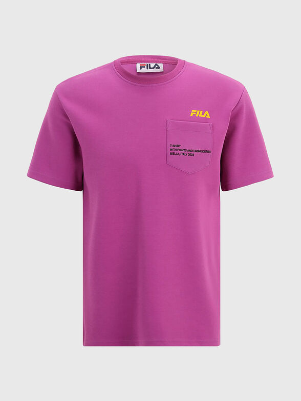 T-shirt with oval neckline - 1