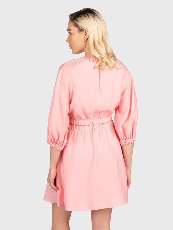 Pink dress with cut-out accent - 2