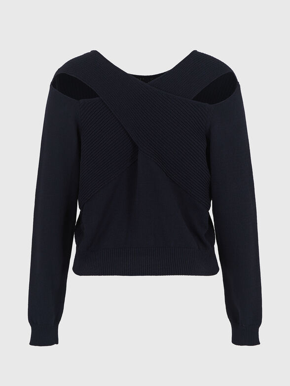 Sweater with accent back - 6