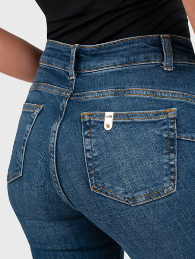 Jeans with logo accessories on the pockets - 3