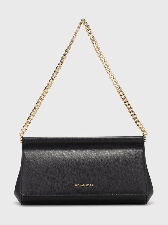 Leather clutch with golden details - 1