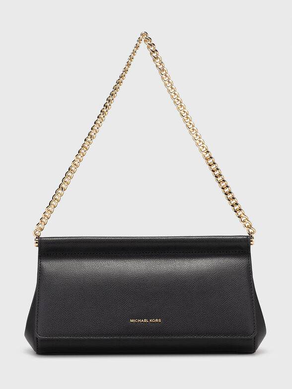 Leather clutch with golden details - 1
