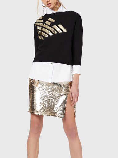 Sequin slit skirt - 4