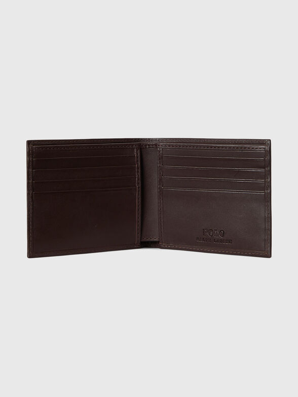 Brown leather wallet - 3