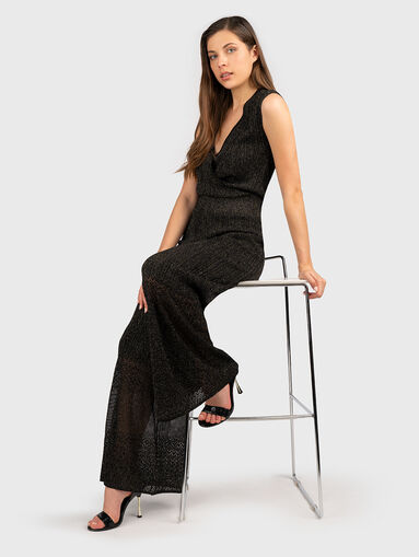Jumpsuit with shiny threads - 5