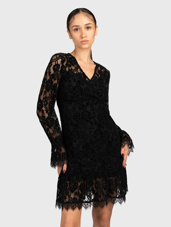 Black lace dress - 1