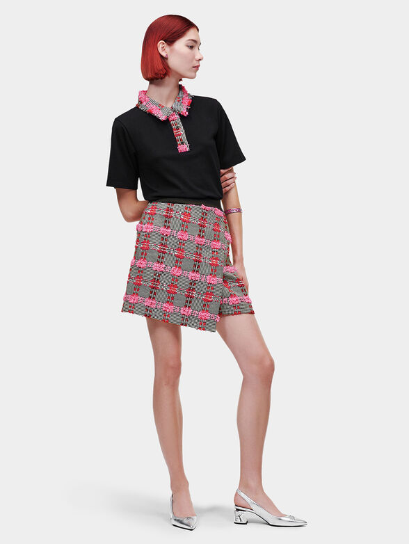 Boucl&eacute; mini skirt - 1