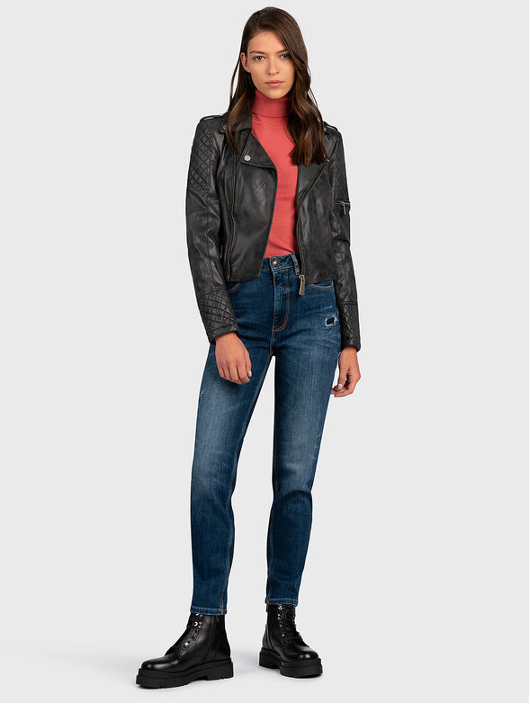 Relaxed fit denim pants - 4