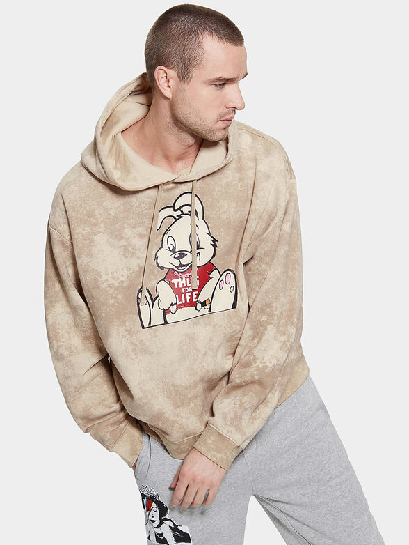 BUNNY sweatshirt with hood   - 1